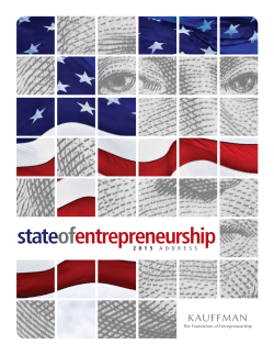stateofentrepreneurship - Ewing Marion Kauffman Foundation
