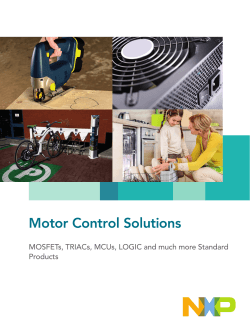 Motor Control Solutions: MOSFETs, TRIACs, MCUs