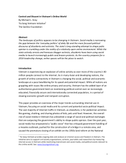 Background paper: Control and dissent in