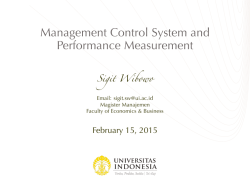Management Control System and Performance