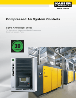 Kaeser Compressors Compressed Air System Controls Brochure