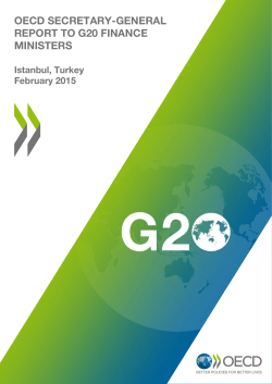 OECD Secretary-General Report to G20 Finance Ministers