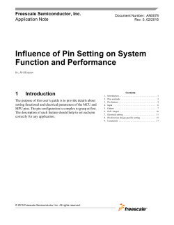 Influence of Pin Setting on System Function and