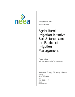 Soil Science and the Basics of Irrigation Management