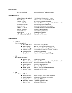 Acknowledgements - American College of Radiology