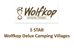 Franchise Brochure - Wolfkop Camping Villages