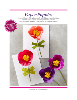 paper poppies - Scott & Emma