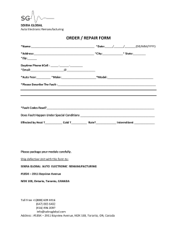 ORDER / REPAIR FORM - SEKRA GLOBAL |AUDI