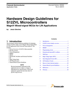 AN5084, Hardware Design Guidelines for S12ZVL