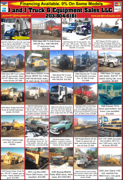 J and J Truck & Equipment Sales LLC. 203-804-6181