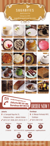 Sugabites Brochures - Sugabites Patisserie