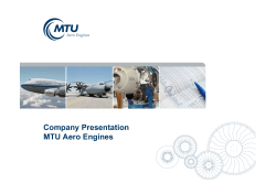Company Presentation MTU Aero Engines