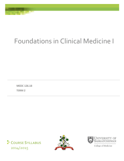 MEDC 126 - College of Medicine