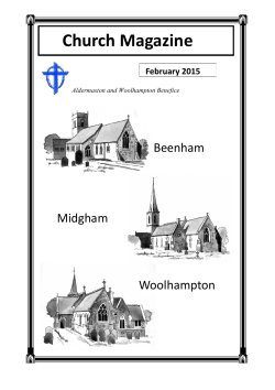 This month - The Benefice of Aldermaston and Woolhampton