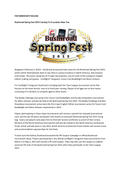 Bushiroad Spring Fest 2015 Coming To A Location Near You