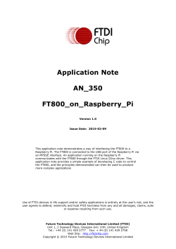 Application Note AN_350 FT800_on_Raspberry_Pi