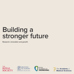Building a stronger future - The Academy of Medical Sciences