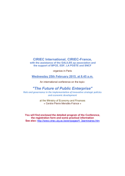 "The Future of Public Enterprise"