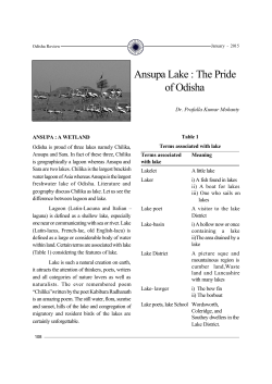 Ansupa Lake : The Pride of Odisha