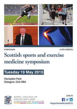 Scottish sports and exercise medicine symposium