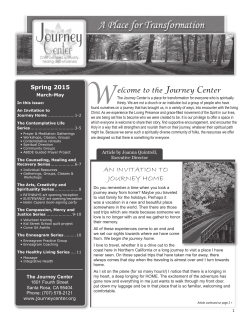 Spring 2015 Newsletter
