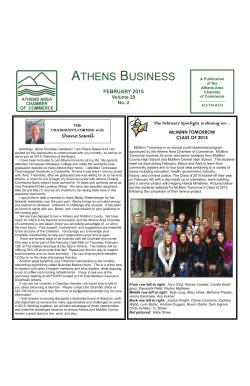 February 2015 Newsletter - Athens Chamber of Commerce