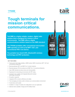 DMR TP9300 portables specifications PDF