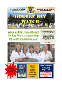 Bay Watch - Double Bay Bowling Club