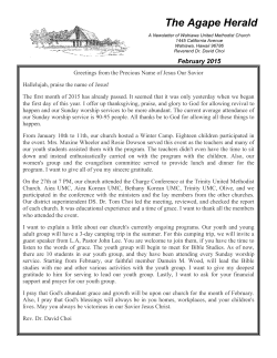 Monthly Newsletter - Wahiawa United Methodist Church