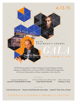 Chairman`s Awards Gala - National Corporate Theatre Fund
