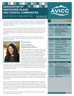 2015 AVICC AGM & Convention Brochure