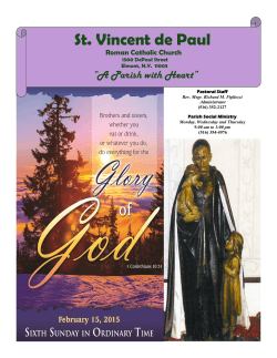Feb 15, 2015 - St. Vincent de Paul Parish