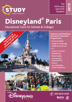 Disneyland Paris - Study Experiences