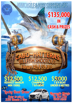 2015 Cabo~Hatteras Billfish Shootout Rules