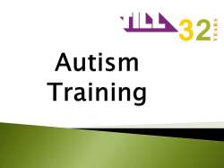 Autism Training - Massachusetts Behavioral Health Partnership