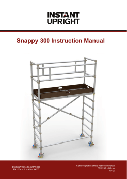 Snappy 300 Instruction Manual