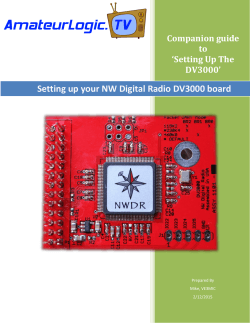 Setting up your NW Digital Radio DV3000 board