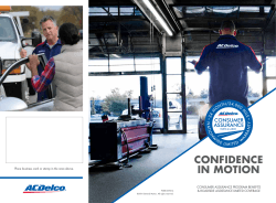 Roadside Assistance & Consumer Assurance Information | ACDelco