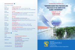 PAPER PRESENTATION Time: 2.15 pm – 4.15 pm