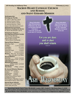 February 15, 2015 - Sacred Heart Catholic Church
