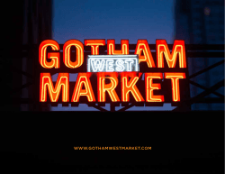 Event Kit - Gotham West Market