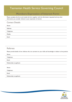 Expression of Interest Form
