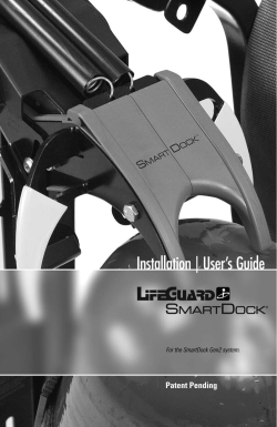 Smartdock SCBA Bracket manual