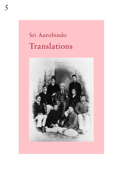 Translations - Sri Aurobindo Ashram