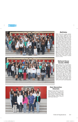 Mathletes National Honor Society (NHS) Next Generation Chemists