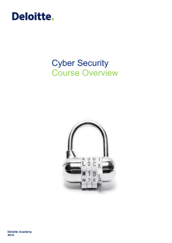 Cyber Security Course Overview