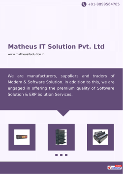 Brochure - Matheus IT Solution