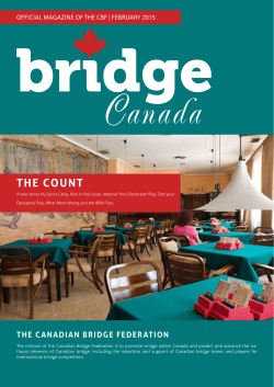 THE COUNT - Canadian Bridge Federation