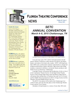 Winter 2015 - Florida Theatre Conference