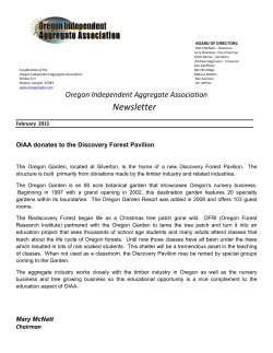 Newsletter - Oregon Independent Aggregate Association
